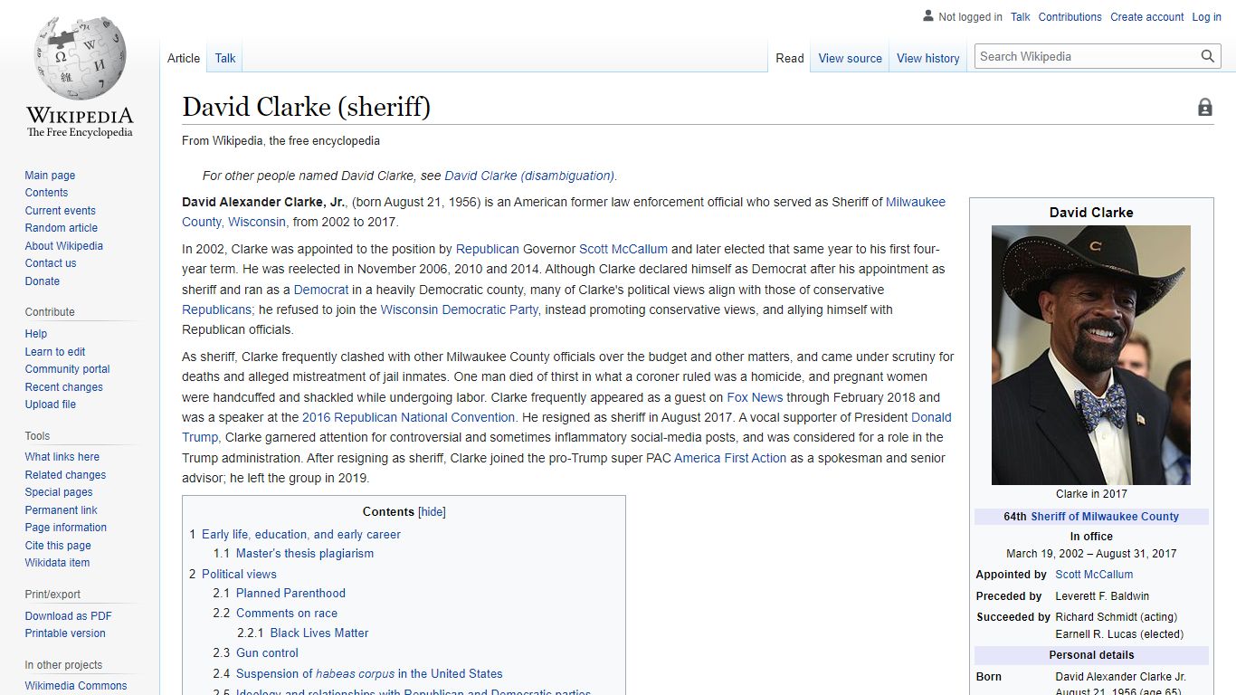 David Clarke (sheriff) - Wikipedia