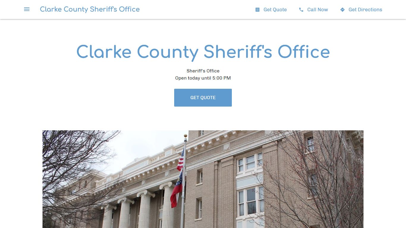 Clarke County Sheriff's Office - Sheriff's Office